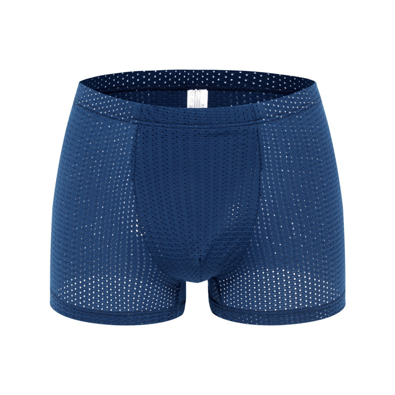 INCERUN Men Summer Mesh Plain Boxer Elastic Breathable Underpants ...