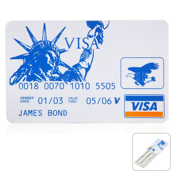 Credit Card Lock Pick Set / Lock Picking / Door Padlock Opener Tool - White