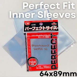 1 Pack 100pcs KMC Original / OEM Perfect Fit Inner Sleeves 64x89mm Top Load Standard Pokemon MTG Digimon [In Stock]