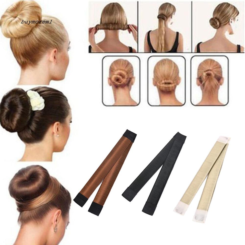 Buyme Women Fashion Disk Hair Clip Donut Quick Messy Bun Updo