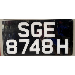 Number plate licence plate for E bike PAB and bicycle rack for cars