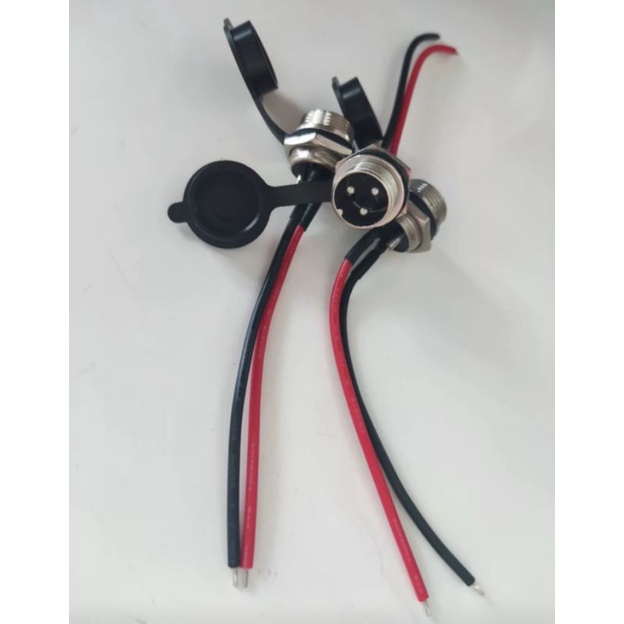 3pin charging port ebike escooter battery 3pin charging port external