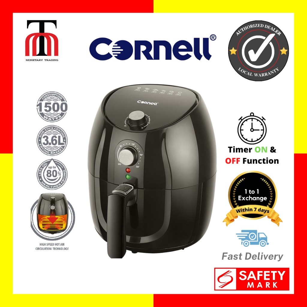 Cornell 3.6L Air Fryer With Detachable Basket (CAFS35MT) | Shopee Singapore