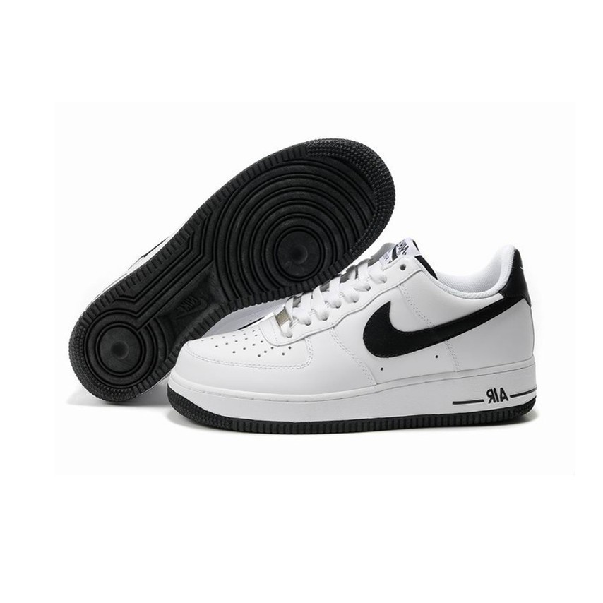 air force 1 white black low