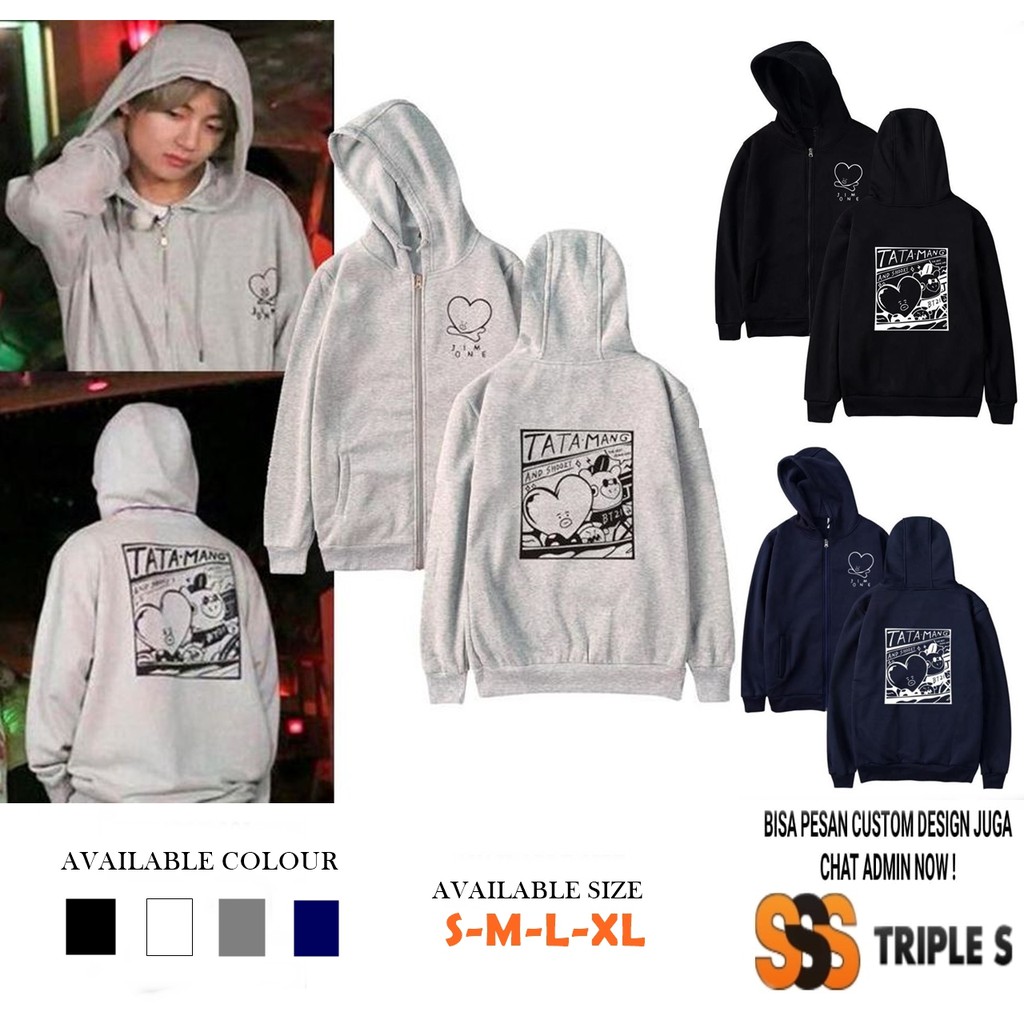 bt21 tata mang hoodie