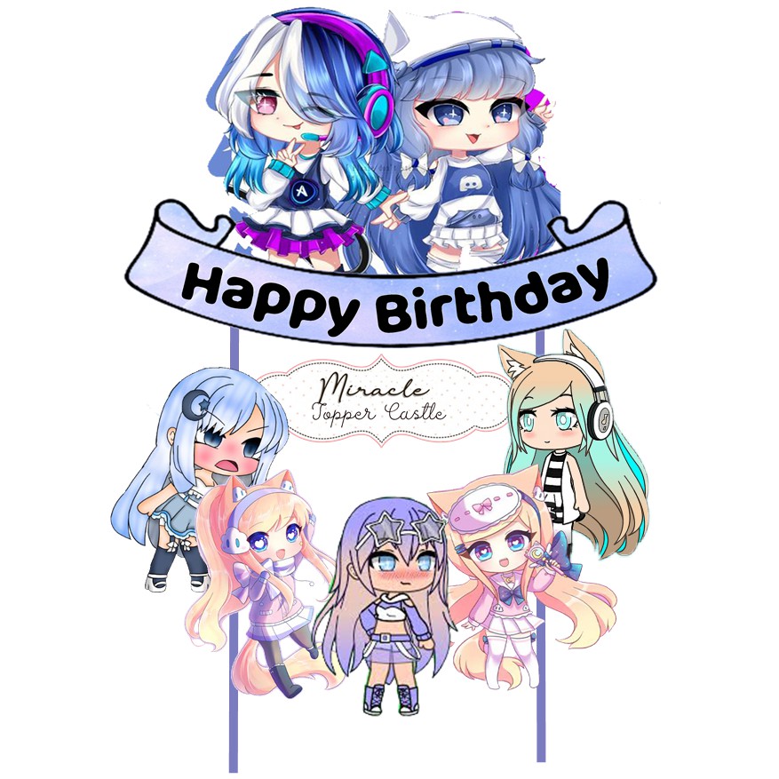 Gacha LIFE CAKE TOPPER Shopee Singapore