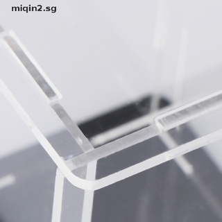 [MQ2] Acrylic Display Case Self-Assembly Clear Cube Box UV Dustproof Toy Protection [sg] #3