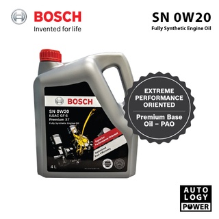Bosch Fully Synthetic Engine Oil SN 0W20 (4L) | Premium X7