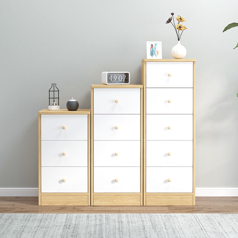 White Color Storage Cabinet Simple Living Room Multi Functional Cabinet Wall Storage Bedroom Drawer Type Combined Bucket Shopee Singapore