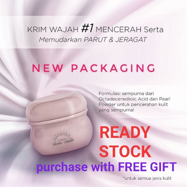 Shop Malaysia Original Sendayu Tinggi Pearl Cream Spf 15 Free Gift Shopee Singapore