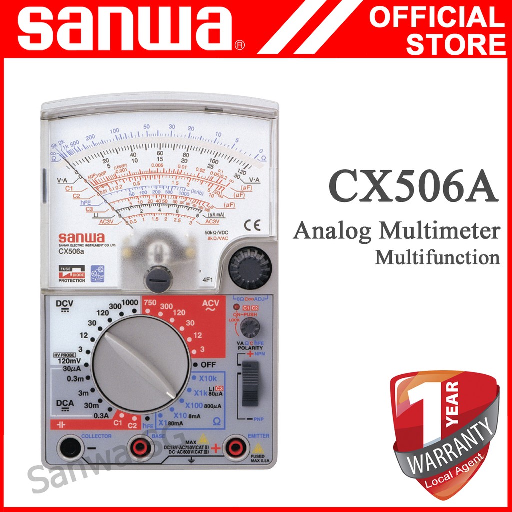 Sanwa CX506A Analog Multimeter Shopee Singapore