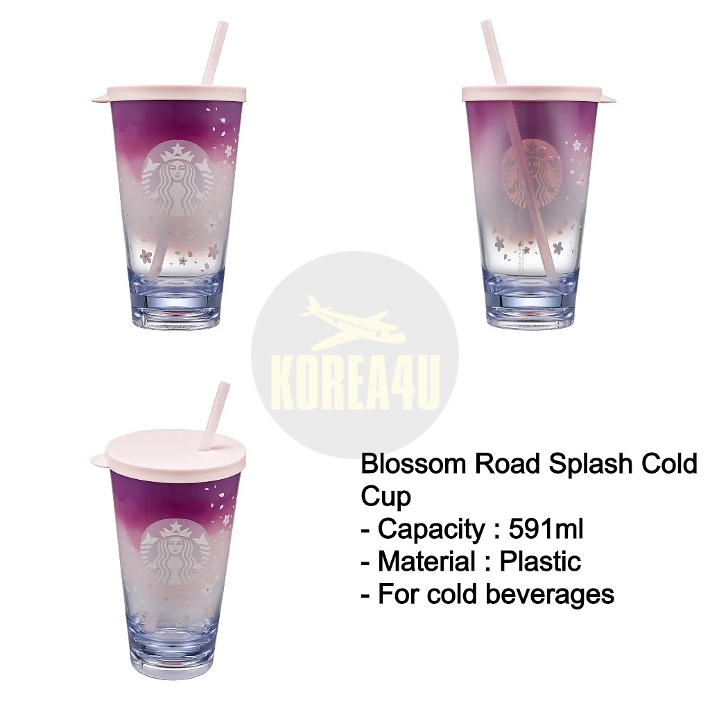 Starbucks Korea 2021 Cherry Blossom road splash cold cup 591ml 20oz 