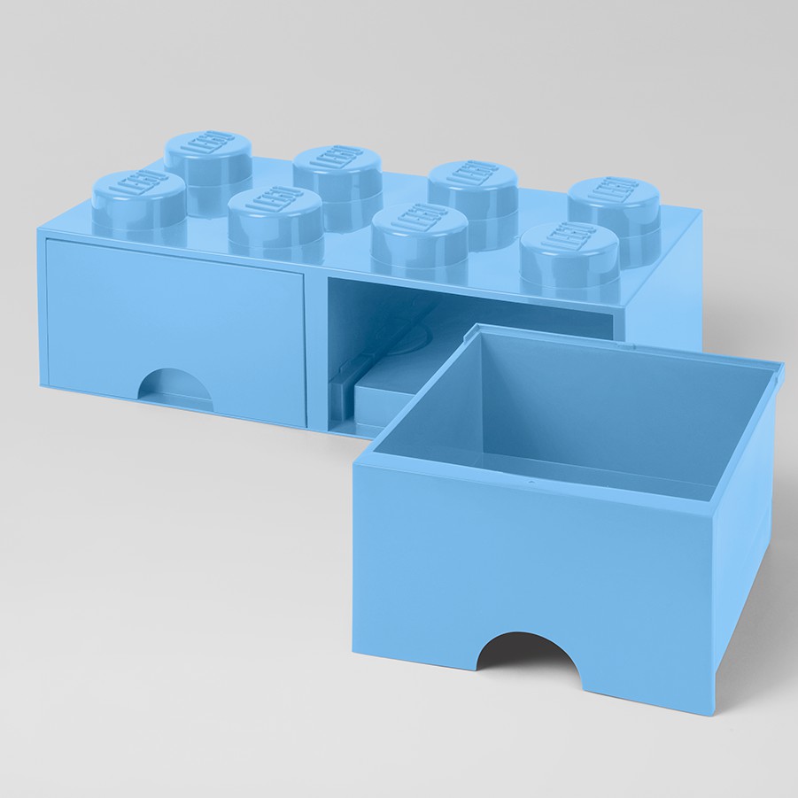 Lego 8Stud Storage Brick Drawer LIGHT BLUE (LS40061736) Shopee