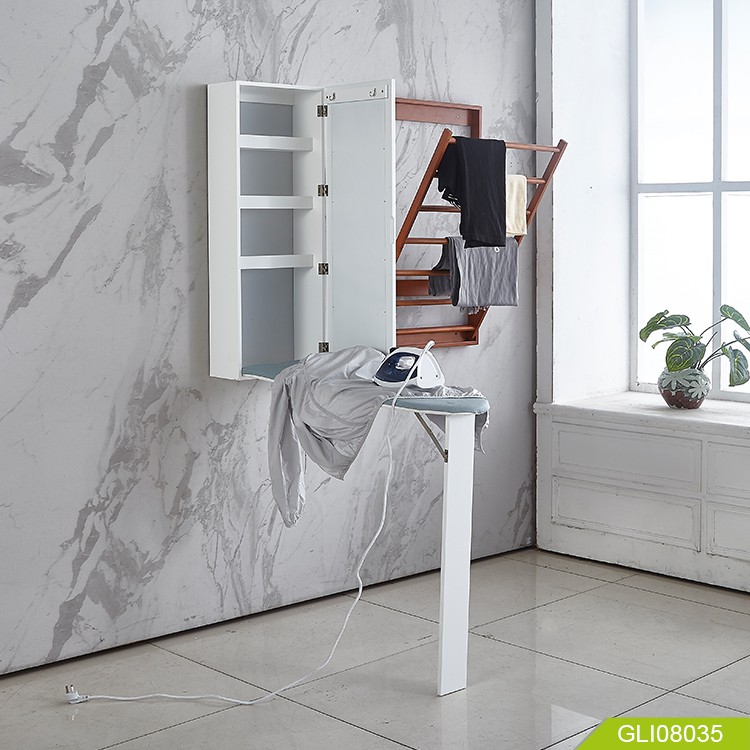 Wall Mount Mirrored Ironing Board, Ironing Board With Storage Cabinet Singapore