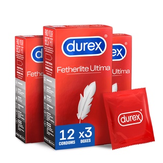 Image of (Bundle of 3) Durex Fetherlite Ultima Condoms (ultra thin) x12