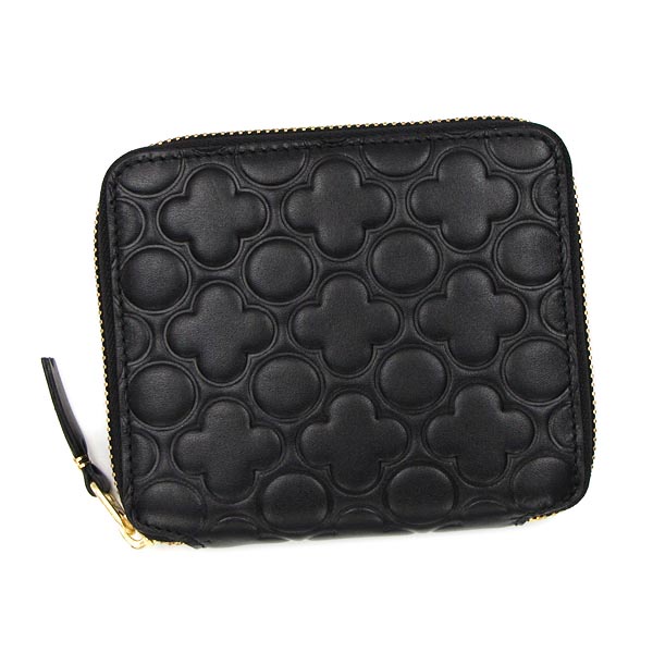 CDG COMME des GARCONS Emboss Bifold Wallet SA210EB Black