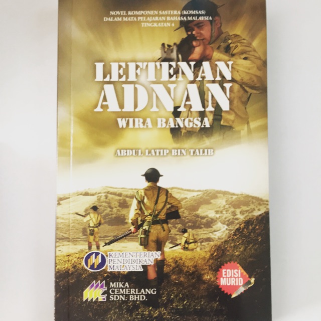 Leftenan Adnan Wira Nan Novel Component Of Sastera Company Shopee Singapore