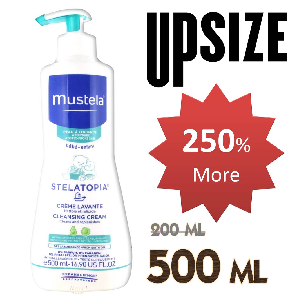 mustela stelatopia cream cleanser