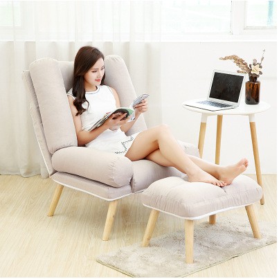 Lazy Sofa Bed Single Bedroom Small Sofa Simple Leisure Tatami Nursing Backrest Chair Balcony Round Sofa Shopee Singapore