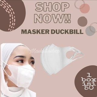 Duckbill HIJAB HEADLOOP PREMIUM Mask 1 BOX Contains 50 PCS