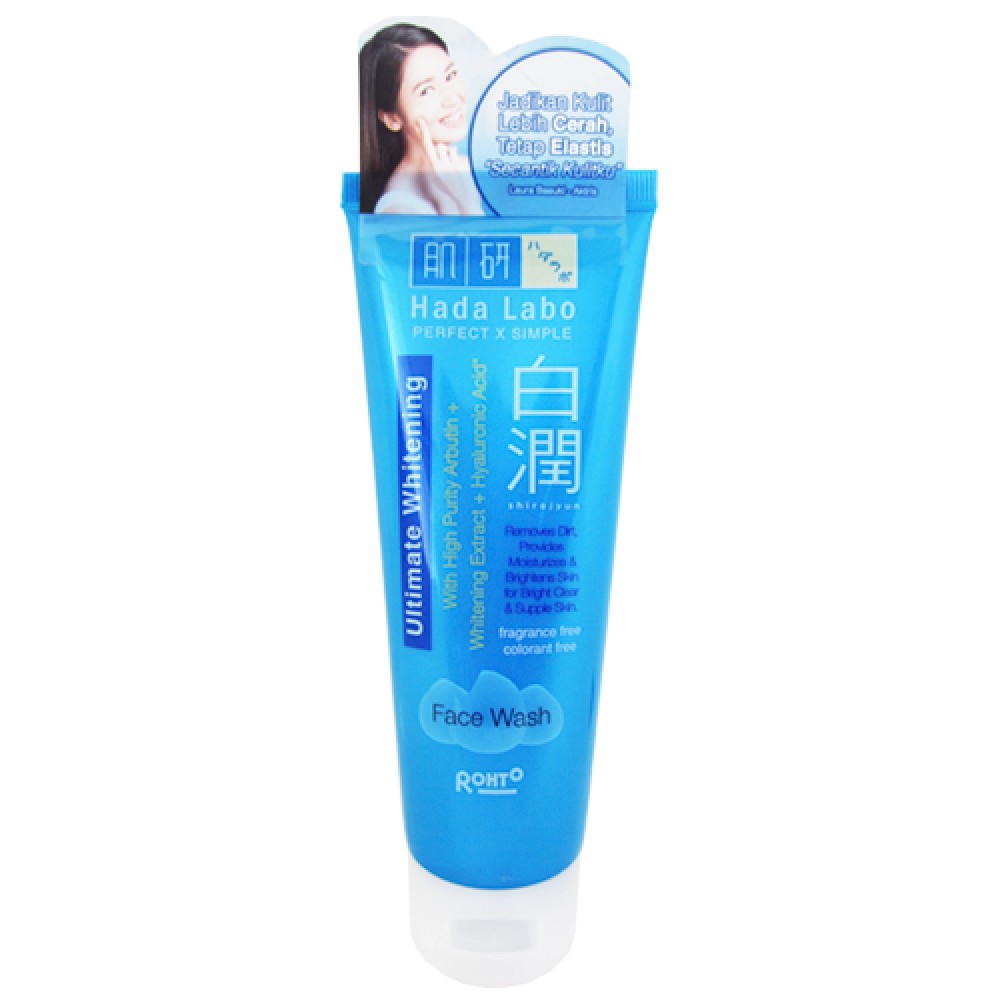 hada labo shirojyun moisturizing face wash