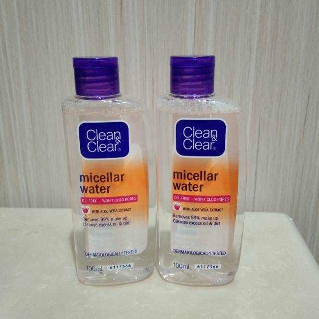 micellar water clear and clean