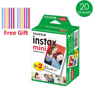 【Free Gift】20 Sheets Fujifilm Instax Mini Film Fuji Instant Camera Photo 7s 8 9 11 40 Liplay Link - Exp 03/2024 or later