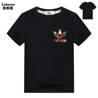 Fashion Brand Clover Kids T-shirt Summer Short Sleeve Cartoon Tops Tee Students Clothes