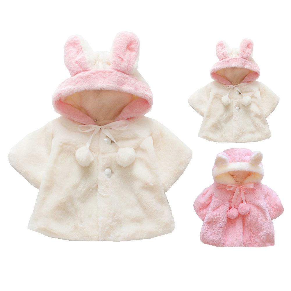 Cute Fluffy Baby Coat Cute Bunny Ear Fluffy Coat Girl Coat - cute bunny ears cat ears roblox