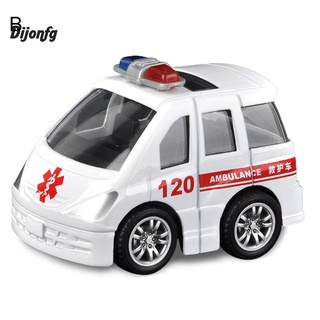 Dijonfg.my Mini Metal Pull Back Police Car/Trucks/School Bus/Ambulance Kids Toys Vehicles