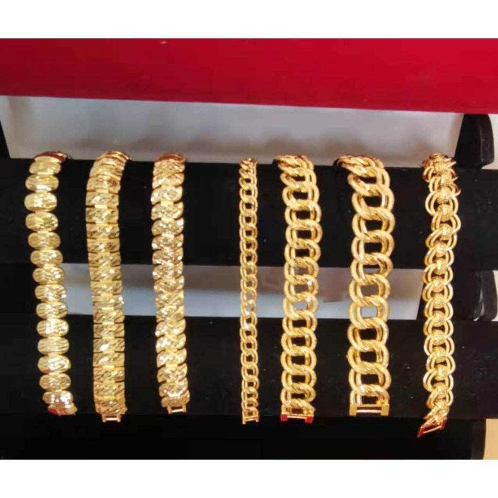 Msmurahlisa Gold Bangkok Gold Korean Bracelet Fresh Biskut Golden Bajet Bracelet Coco Ring Shopee Singapore