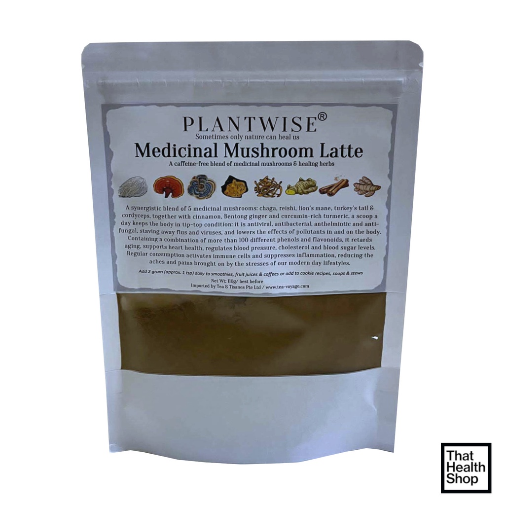 Tea Voyage Plantwise Medicinal Mushroom Latte (110g) Shopee Singapore