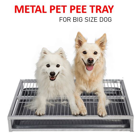 Dog Pee Tray Pet Metal Pee Tray Dog Toilet Tray/Large Capacity Metal