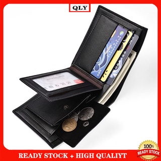 With Coin Pouch Men Wallet Short Bifold Wallet for Men High Quality PU Leather Wallet Men♝READY STOCK♝