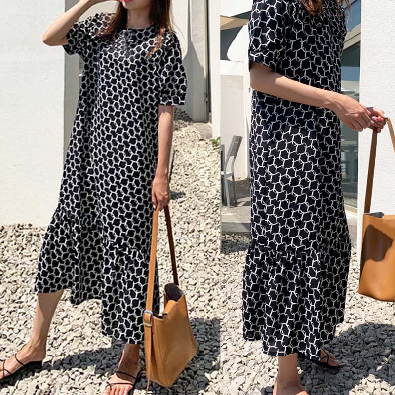 summer short sleeve maxi dresses