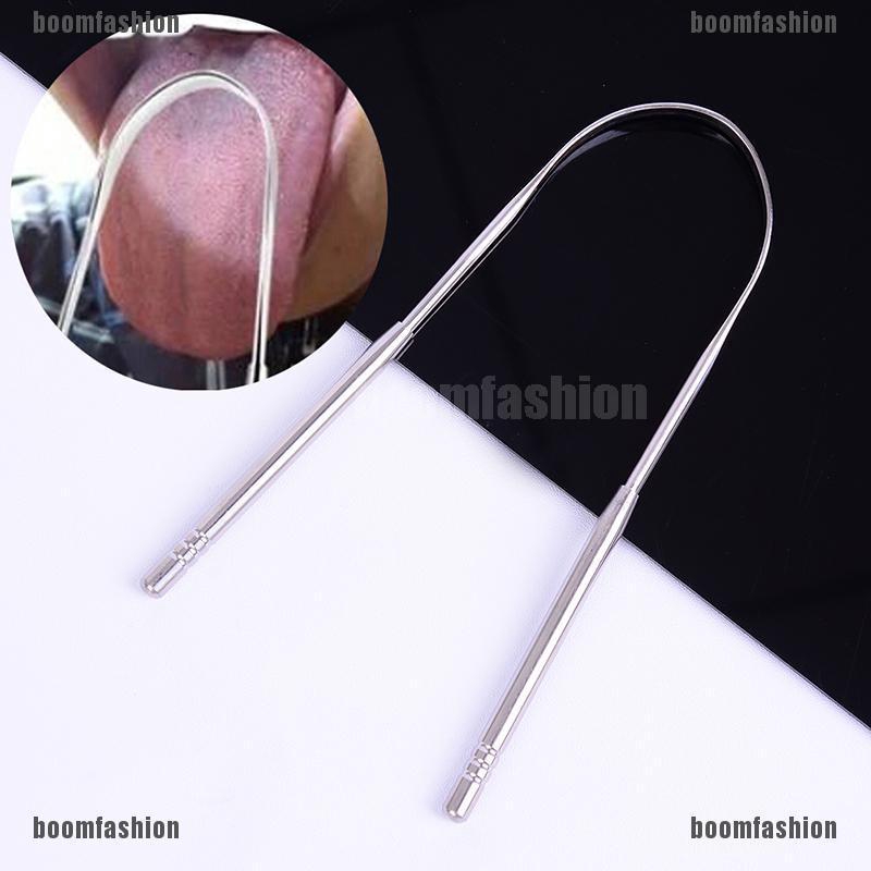 Stainless Steel Tongue Scraper Fresh Breath Cleaning Tongue Care Tools