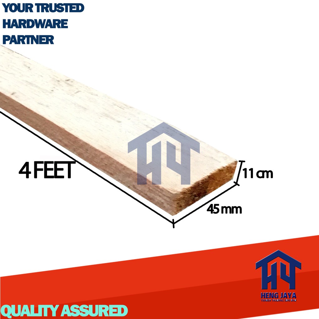 Timber 2 Pieces Kkb06 45 Mm X 11 Mm X 3 5 Feet Skirting Board Solid Wood Meranti Kayu Kambi Pintu Shopee Singapore