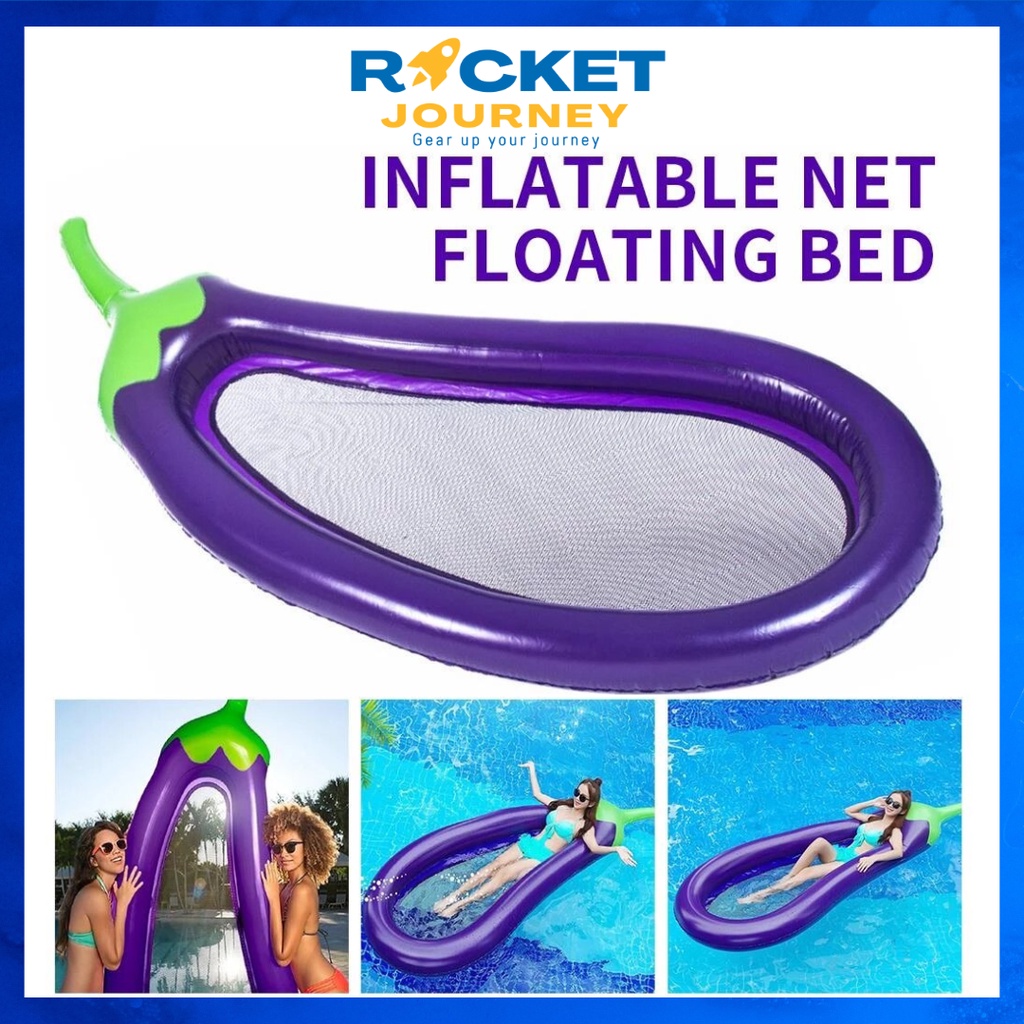 Swimming Float Inflatable Eggplant Float Large can Hold 4 Children Load