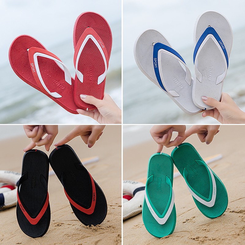 READY STOCK Couples slippers Fashion Flip flop yang  sangat 