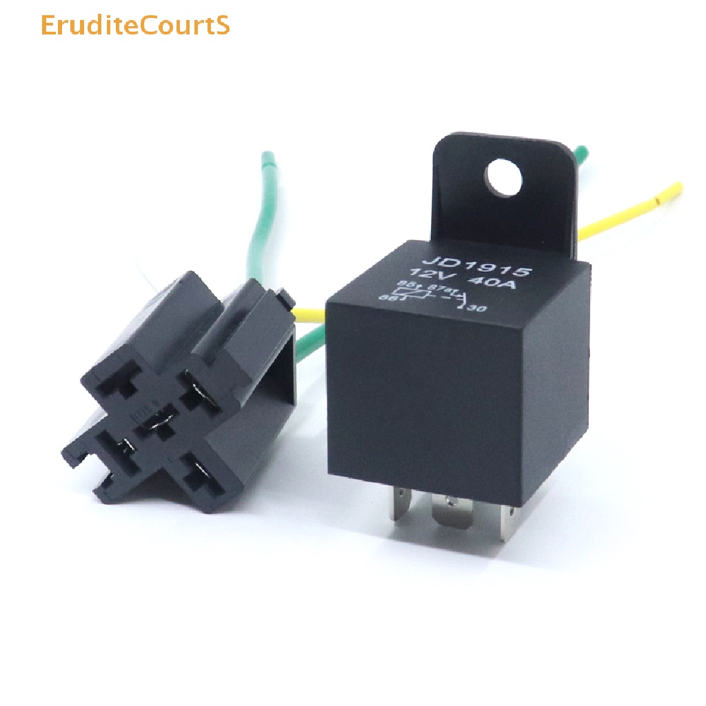 [EruditeCourtS] 12V DC 4 Pin Car Automotive Fused Relay 40A Normally
