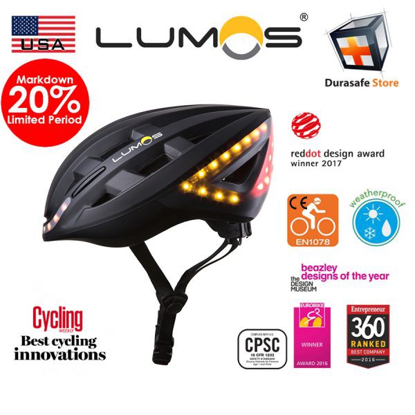 cycle helmet with integrated lights
