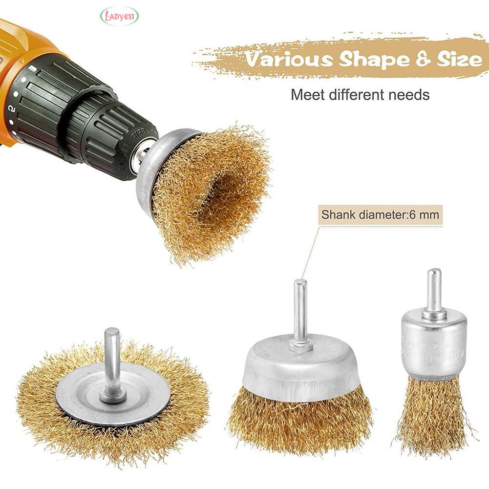 Tactix Mini Wire Brush Set Pcs NTUC FairPrice 6pcs Brass Wire Brush