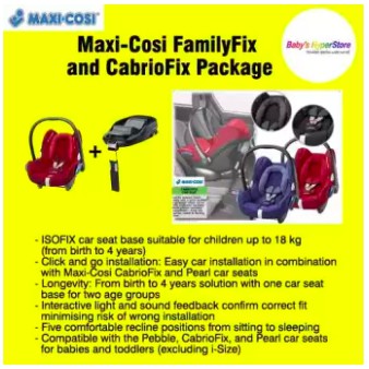 isofix base for cabriofix