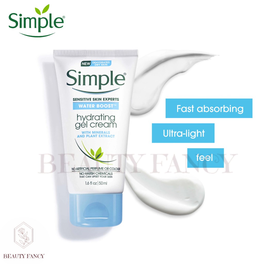 Simple Water Boost Hydrating Gel Cream 50ml Shopee Singapore