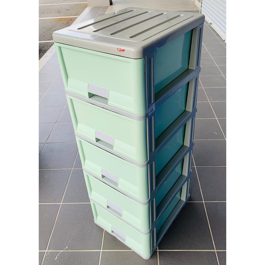 Century 5 Tier Plastic Drawer Cabinet Storage Cabinet Multi Color 7500 Shopee Singapore