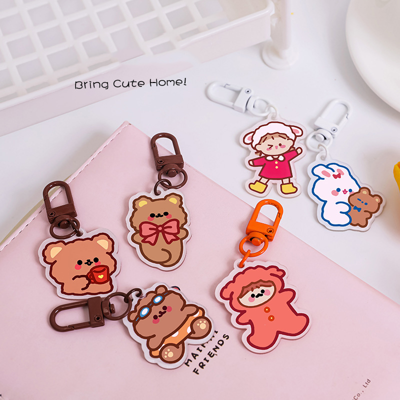 Cute Cartoon Key-Chain Clip Keyrings | Shopee Singapore