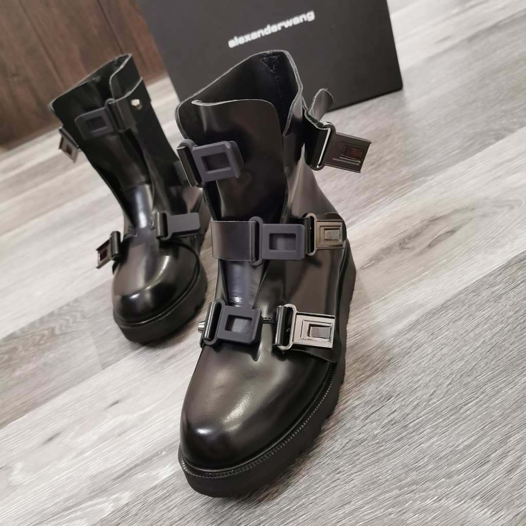 alexander wang buckle boots