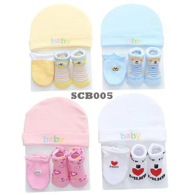 baby hats and socks