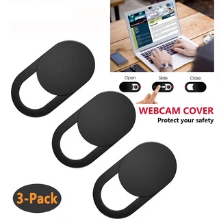 3 PCS Webcam Cover Laptop Camera Cover Ultra-Thin Privacy Protection Cover for Cellphone iPhone iPad PC Can be Pushed and Slided