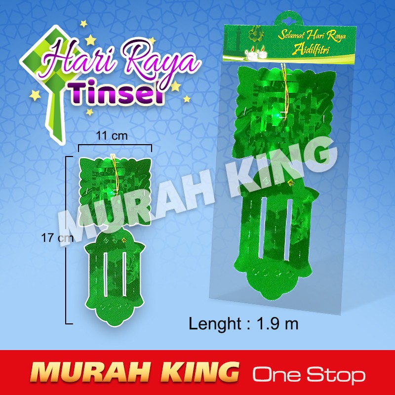 [Shop Malaysia] [Ready Stock] Hari Raya Hanging Tinsel /Hari Raya Banner /  Hari Raya Decoration / Selamat Hari Raya Aidilfitri /